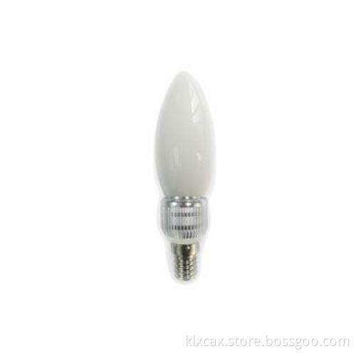 High Lumen 400Lm E14 12pcs Epistar LED Candle Bulb 5W Milky
